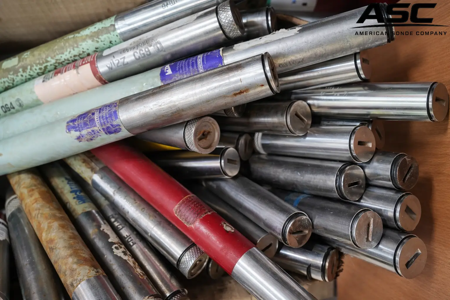 Broken Transmitters laying in pile. Common Transmitter Failure